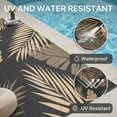 thumbnail image 6 of DEORAB 5'x8' Outdoor Rugs Patio Waterproof Outside Mat Reversible Plastic Camping Carpet,Black & Brown, 6 of 9