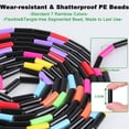 thumbnail image 2 of 2 PACK 16.5FT Double Dutch Jump Ropes for Adults Kids, Rainbw Long Jump Rope, Beaded Jump Rope for Fitness, Segmented Skipping Ropes for Exercise Training, Tangle-Free, 2 of 14