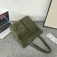 thumbnail image 2 of Heiheiup Canvas Bag For Women With Large Capacity 2024 New Fashionable And Versatile Single Shoulder Bag Student Commuting Portable Bag For Men, 2 of 8