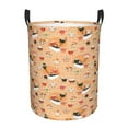 thumbnail image 6 of Lsque Funny Sushi pattern Laundry Hamper Basket, Tall Woven Rope Hamper Basket for Clothes, Lightweight Storage Basket, Collapsible Waterproof-Medium, 6 of 8