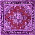 thumbnail image 1 of Ahgly Company Indoor Square Persian Purple Traditional Area Rugs, 8' Square, 1 of 4