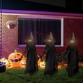thumbnail image 4 of Life-Size Light-Up Screaming Witches Halloween Decor - Outdoor LED Animated Witch with 7 Color Changing Lights & Sound Activation, Scary Yard Decoration, 4 of 7