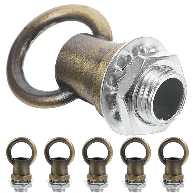 Miangastore 6pcs Ceiling Hook Eye Bolt Hook Fastener Light Fixture Hanging Hook Ring Screw