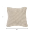 thumbnail image 3 of Coussin Texturé Tissé à la Main en Coton Blanc - Ensemble de 2, 3 of 4