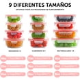 thumbnail image 4 of Kit de 12 contenedores Herméticos de vidrio Brandtrendy Rojo, 4 of 5