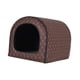thumbnail image 2 of Casa cálida para perros y gatos, suministros elásticos resistentes a la abrasión para mascotas, perrera térmica para mascotas pequeñas y medianas de 3 Marrón, 2 of 8
