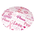 thumbnail image 2 of Kll 30" Christmas Tree Skirt Breast Cancer Pink Ribbons Awareness Xmas Tree Skirts Mat For New Year Xmas Holiday Party Indoor Outdoor Home Decoration, 2 of 9