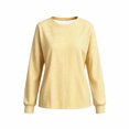 thumbnail image 5 of Maplenight Striped Crewneck Sweatshirts for Women Relaxed Fit Pullover Tops Fall Casual Sweatshirts, 5 of 5