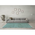 thumbnail image 3 of Ahgly Company Indoor Rectangle Abstract Light Blue Contemporary Area Rugs, 7' x 9', 3 of 4