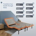 thumbnail image 6 of ESHINE Split King Adjustable Bed Frame with Lumbar Support, Head-Pillow-Tillt, Under Bed Light, Smart App Control, Zero Gravity, Ergonomic Incline, Wireless Remote, Dual USB Port, 6000 Series, 6 of 8