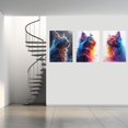 thumbnail image 2 of Hieng Animal Wall Art Canvas Wall Art For Bedroom Yellow,blue Painting Pictures For Living Room Bedroom Kitchen Home Unframed, 2 of 6