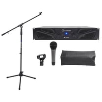 Crown Pro XLi3500 2700w 2 Channel Power Amplifier XLI 3500 AT Microphone Stand