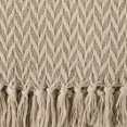 thumbnail image 4 of DII Collection Zig Zag Throw Coton Tissé Moderne, 50x60, Pierre, 4 of 15