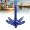 thumbnail image 1 of Boat Anchor, Folding Boat Grapnel Aluminum Alloy Blue  For Kayak For Raft For Canoe For Sailing Fishing Boat, 1 of 8