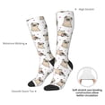thumbnail image 4 of Naloa Pugs Thigh High Socks Extra Long Stretchy Sock Women Over Knee High Opaque Stocking Daily Wear, 4 of 6