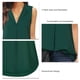 thumbnail image 5 of Chaleco con cuello en V para mujer, camiseta sin mangas, camiseta informal de poliéster, lavable a máquina, 5 of 6
