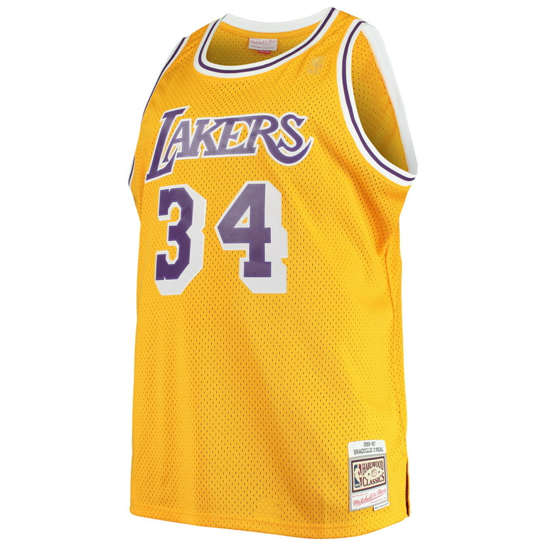 Men's Shaquille O'Neal Los Angeles Lakers Hardwood Classic