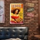 thumbnail image 3 of Placa Metal Vintage Taco Girl Pintura Hierro Rectangular Arte La Pared 20x30cm, 3 of 9