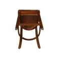 thumbnail image 6 of 36" Round Solid Wood Pedestal Counter Height Table in Espresso & 2 Stools, 6 of 8