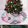 thumbnail image 6 of FMSHPON Aztec Style Stripes Xmas Christmas Tree Skirt Stand Mat for Holiday Party Decoration Indoor Outdoor 36 inches, 6 of 6