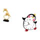 thumbnail image 5 of Figura de delfín,Colección de adornos de escritorio con figuras de delfines,Reloj de pared,Reloj de pared silencioso y decorativo que no hace tictac,Reloj de pared silencioso de pingüino, 5 of 8