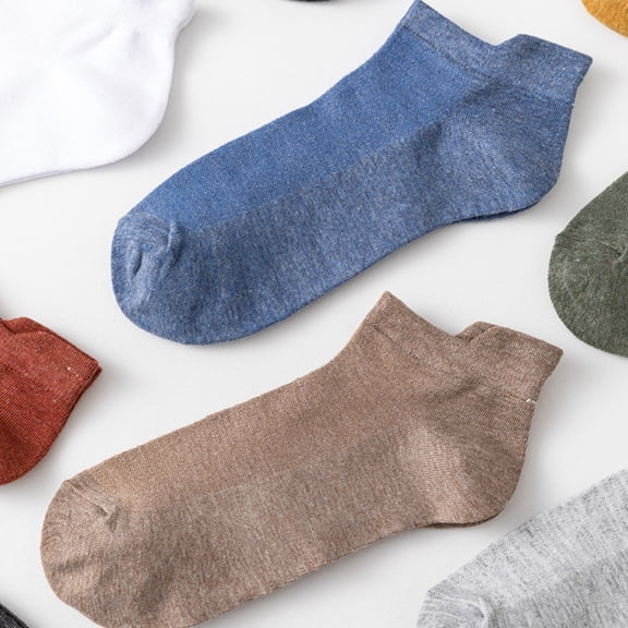 Resicozy Mens Socks Ankle Breathable Casual Thin Low Cut Socks Athletic Ankle Sports Running Socks Green