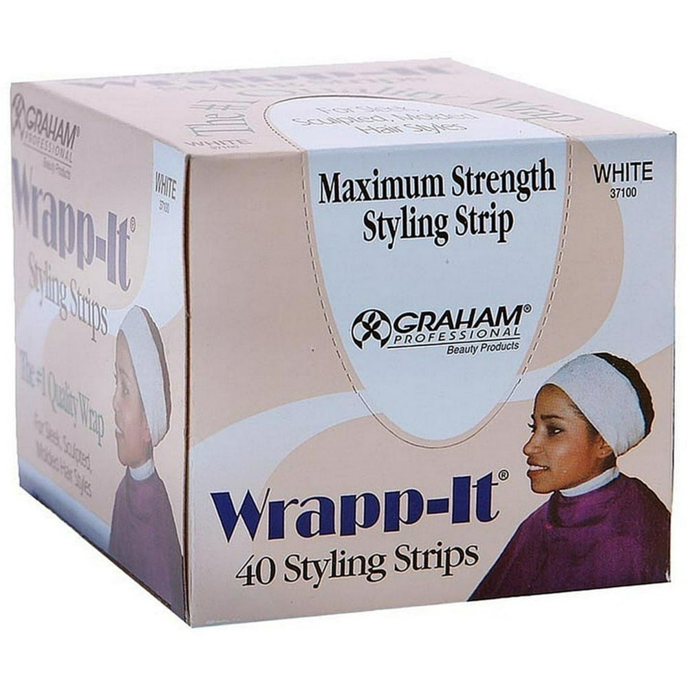 Graham WrappIt Styling Strips, White 40 ea