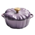 thumbnail image 1 of Enameled Cast Iron Pumpkin Dutch Ovens, Pumpkin Dutch Oven Pot with Lid, Fall Thanksgiving Decor, 1 of 7