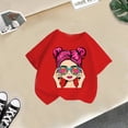 thumbnail image 2 of Thermal T-Shirts à Manches Courtes Longues pour Leggings Filles Imprimé Graphique Mignon Col Rond T-Shirt Décontracté d'Été, 2 of 4