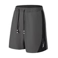 thumbnail image 2 of Men's Athletic Shorts Performance Basketball Workout Short Pants Summer Quick Dry Running Fitness Training Activewear Color Block Sport Shorts with Pockets for Soccer, 2 of 9