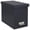 Dark Grey, variant on Bigso John Fiberboard Label Frame Desktop File Storage Box - Document Organizer For Important Paperwork Durable Hanging With A Lid & Metal Window 7.36 X 13.38 10.51 In Blue