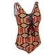 thumbnail image 1 of Traje de baño profundo Monokini geométrico para mujer S, 1 of 9
