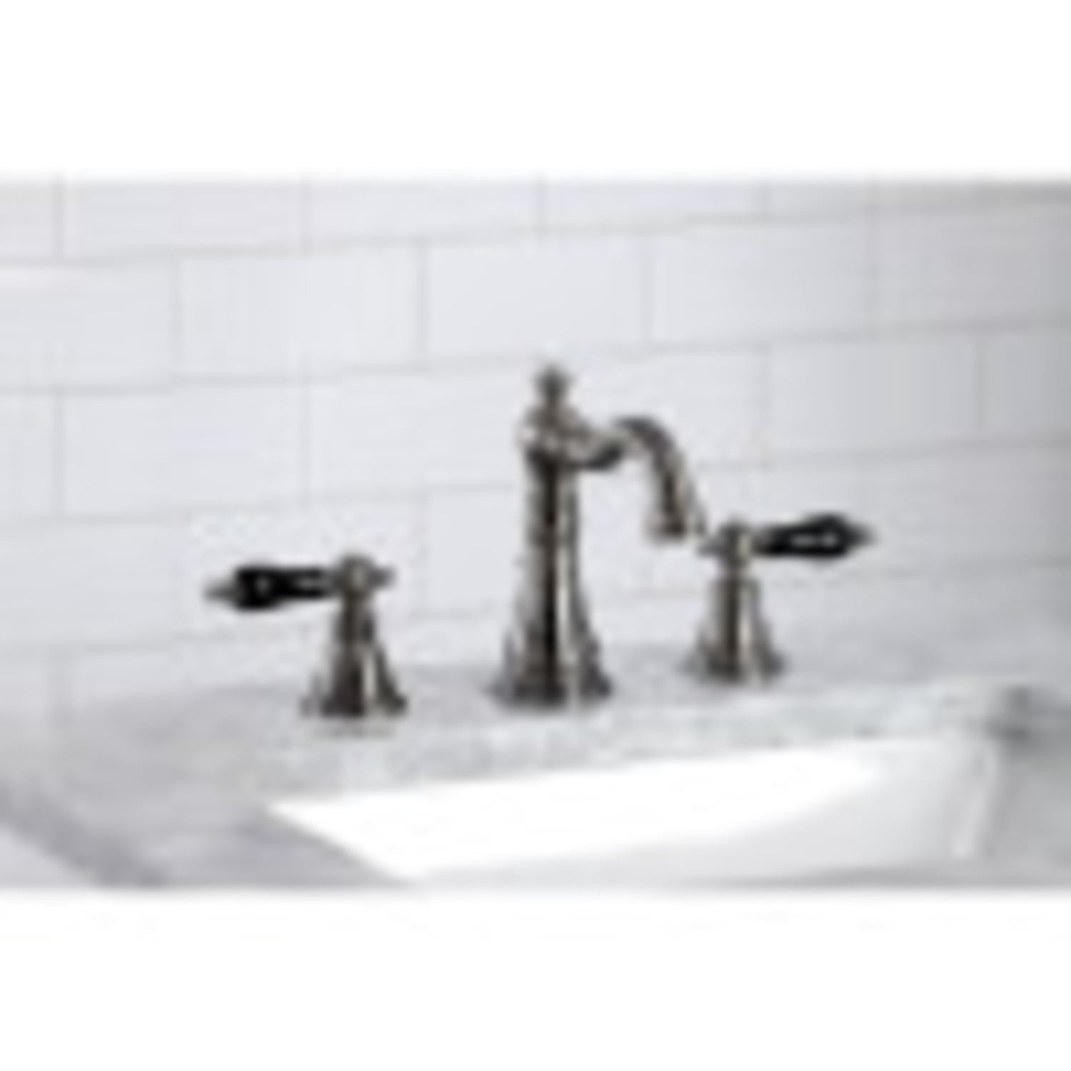 Fauceture FSC1974AKL Duchess Widespread Bathroom Faucet, Black Stainless