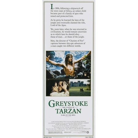 Greystoke: The Legend of Tarzan, Lord of the Apes POSTER (14x36) (1983) (Insert Style