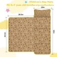 thumbnail image 5 of Brown Christmas Pattern Toddler Nap Mats for Kids Preschool,50"x20" Sleeping Mat Bag or Kids,Toddler Sleeping Bag,Toddler Nap Mat or Daycare, 5 of 6
