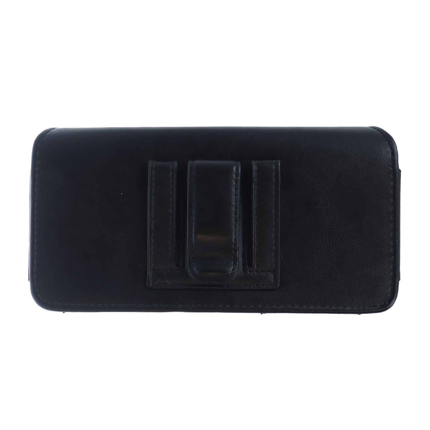 EVO 6 Inch Horizontal Textured Leather Phone Pouch - Black
