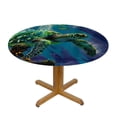 thumbnail image 3 of Orinice Turtle Round Table Cover Stain Resistant Washable Indoor Outdoor Tablecloth Kitchen Dining Wedding Parties Table Cloth 100% Polyester Fiber 46-50, 3 of 8