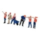 thumbnail image 4 of 6 figuras en miniatura, modelo a escala 1/64, figuras de personas, trabajadores, escenas de diorama Estilo A, 4 of 9