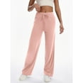thumbnail image 5 of WMTBSRSW Women's Wide Leg Sweatpants for Petite High Rise Baggy Drawstring Lightweight Lounge Pants Deep Pockets Y2K Aesthetic Pink S, 5 of 7