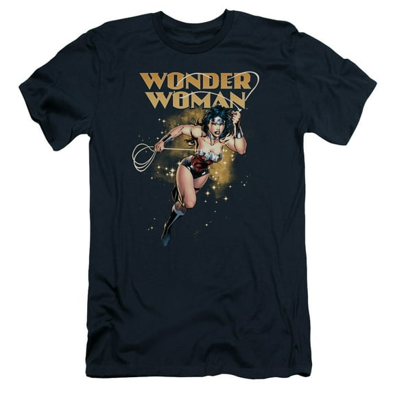 JLA Justice League Star Lasso S/S Adult 30/1 T-Shirt Navy