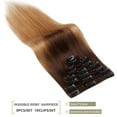 thumbnail image 6 of SEGO Clip in Hair Extensions 100% Real Remy Human Hair Full Head Straight Balayage Hair 8-24 inch, 6 of 10