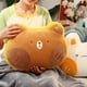 thumbnail image 4 of Animal Shape Pillow Stuffed Cushion Toy Flannel Plush Animal Soft Pillow for Kids Christmas Gift Ginger Yellow Bear 40x30cm, 4 of 5