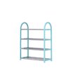 thumbnail image 1 of 4-Tier Steel Frame Shoe Organizer - Slim Profile Bathroom/Closet Storage Solution, 1 of 8