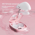 thumbnail image 4 of 3 Gear Cleaning Modes Contact Lens Ultrasonic Cleaning Machine Travel Rechargeable with Mirror Cleaning Box Pink, 4 of 7