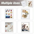 thumbnail image 4 of DEMAIKE 8x10 Shadow Box Frame Wood 3D Picture Frame with Glass Cover, Display Case with Mat for Wall-Hanging or Free-Standing Picture Showcase, White, 4 of 7
