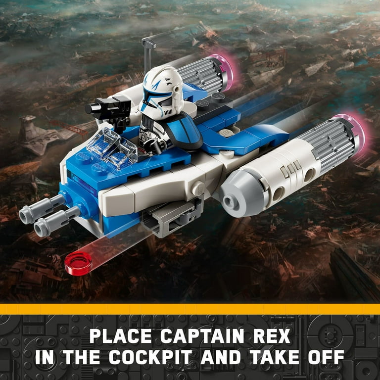 LEGO Star Wars The Clone Wars Captain Rex Y Wing Microfighter Building Set Collectible Star Wars Y Wing Toy for Kids with Captain Rex Minifigure Star Wars Gift for Boys Girls Ages 6