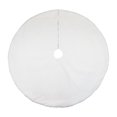 thumbnail image 1 of Holiday Time 48 inches White Faux Fur Tree Skirt, 1 of 3