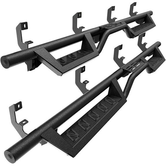 6" Running Board For 2019-2025 Silverado/Sierra 1500 2500 3500 Crew Cab Nerf Bar Side Steps