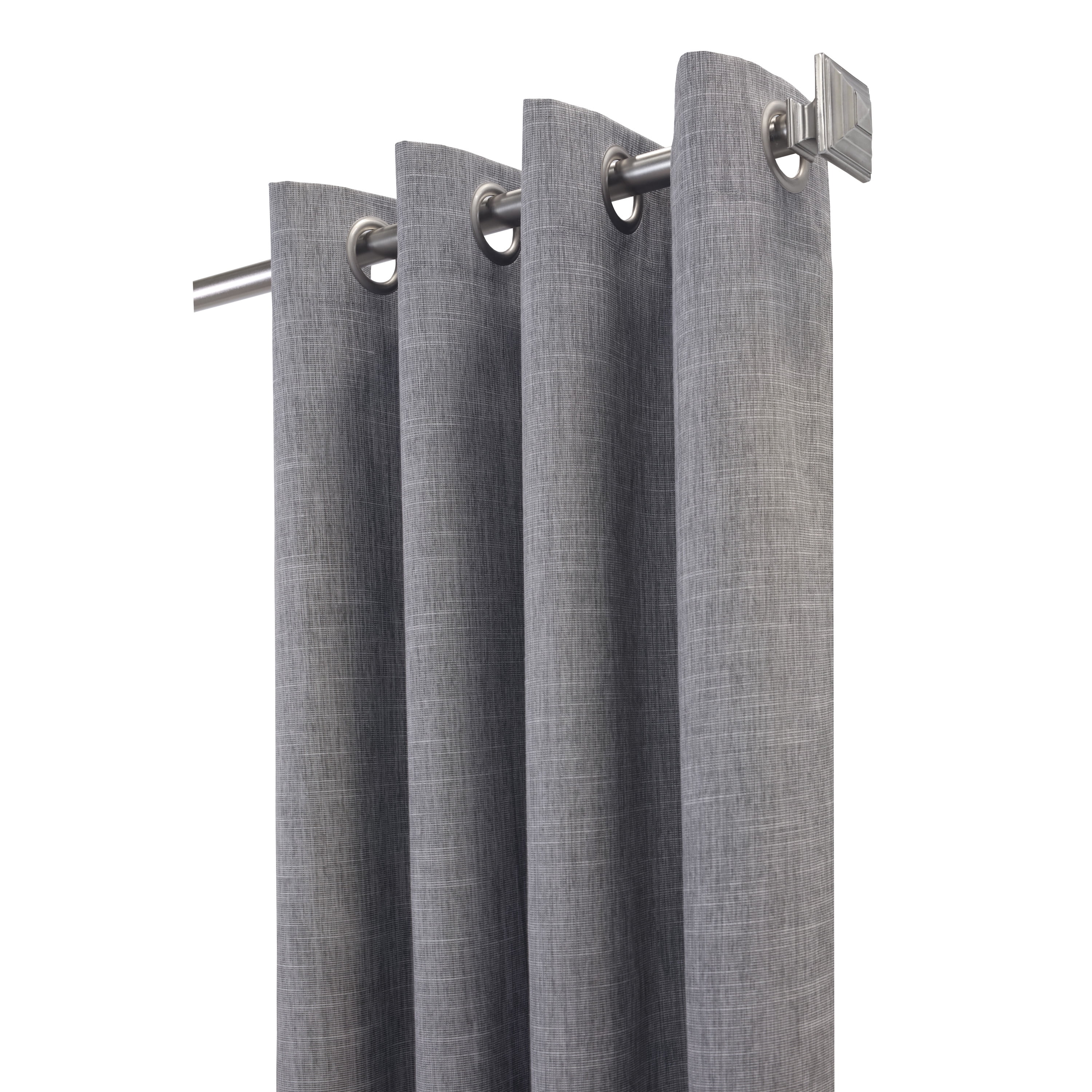 Malcolm Total Blackout Grommet Curtain Panel 52" x 108" in Grey