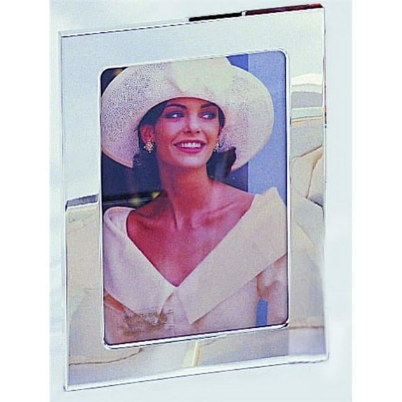 Jiallo 81714 4 x 6 in. Silver Plated Plain Photo Frame